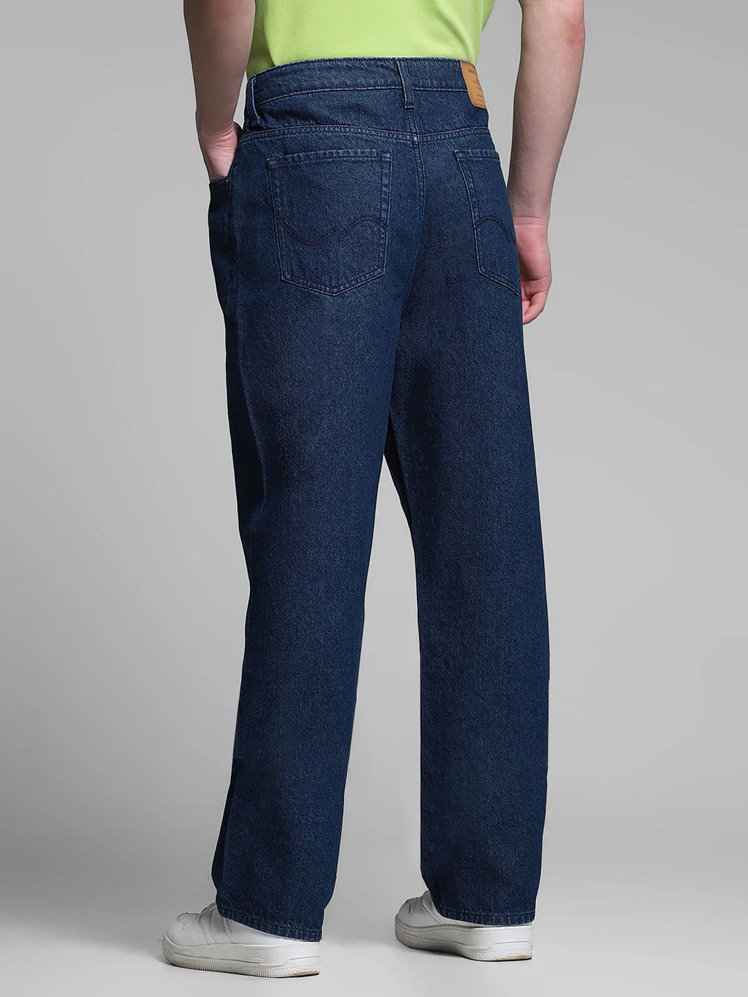 Dark Blue High Rise Dario Loose Fit Jeans - Image 3