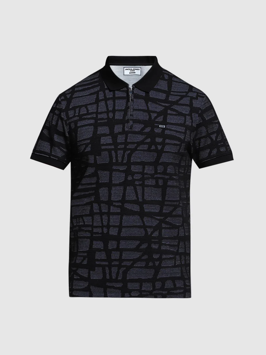 Black Jacquard Polo - Image 7