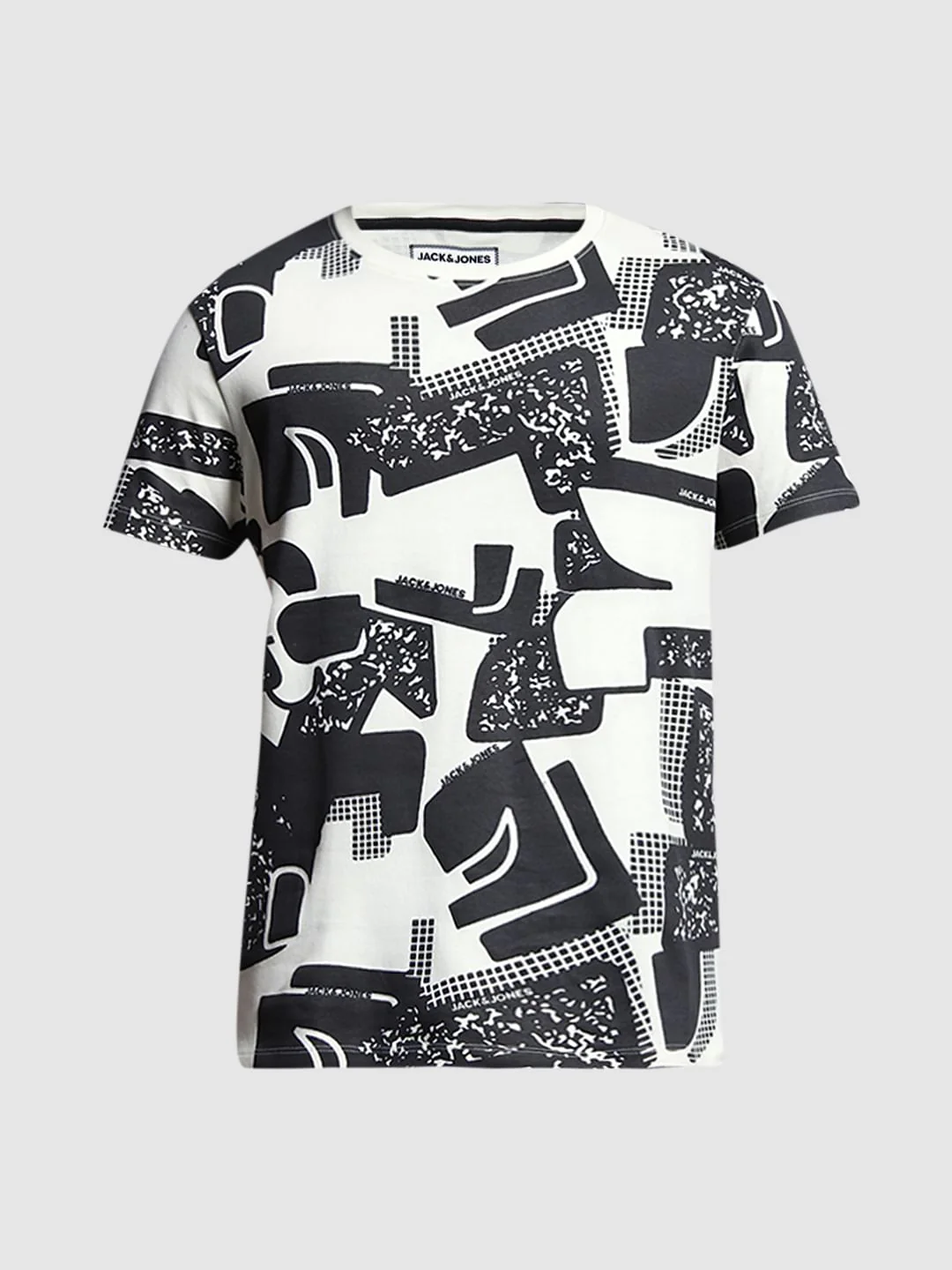 White Printed Cotton T-shirt - Image 7