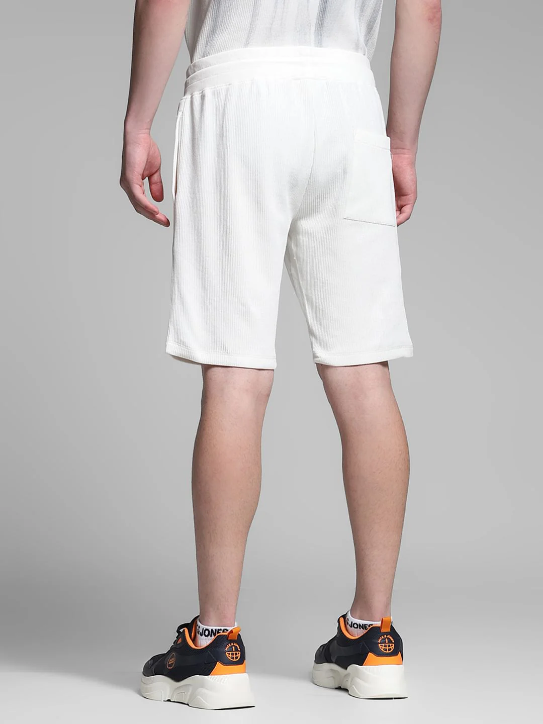 White Printed Co-ord Set Shorts - Image 3