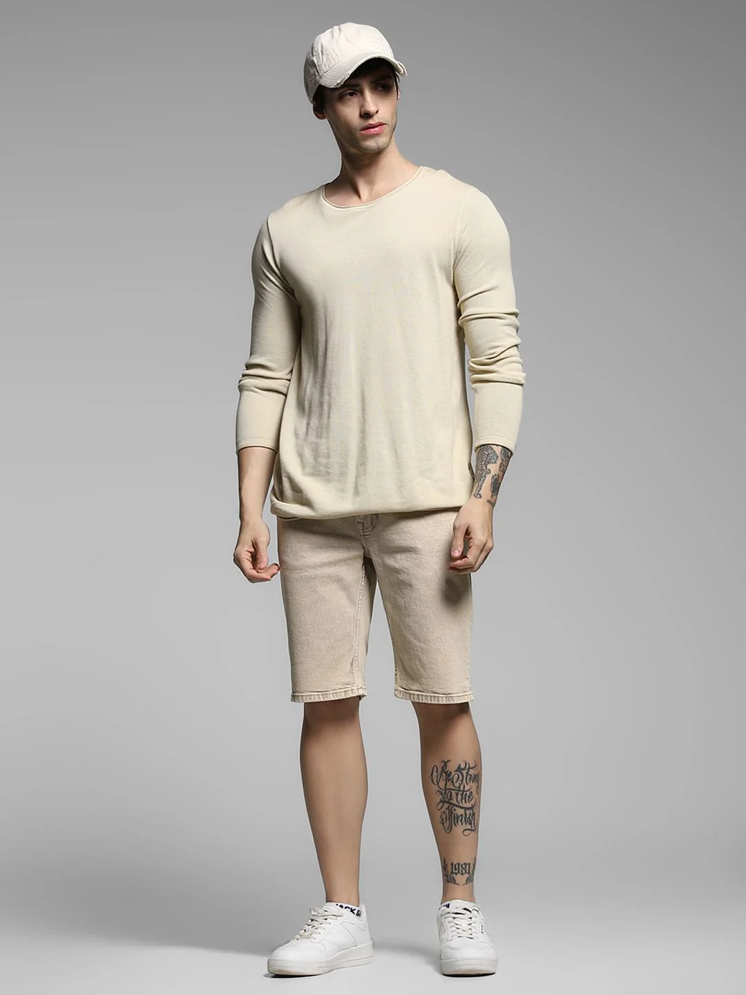 Brown Mid Rise Denim Shorts - Image 6