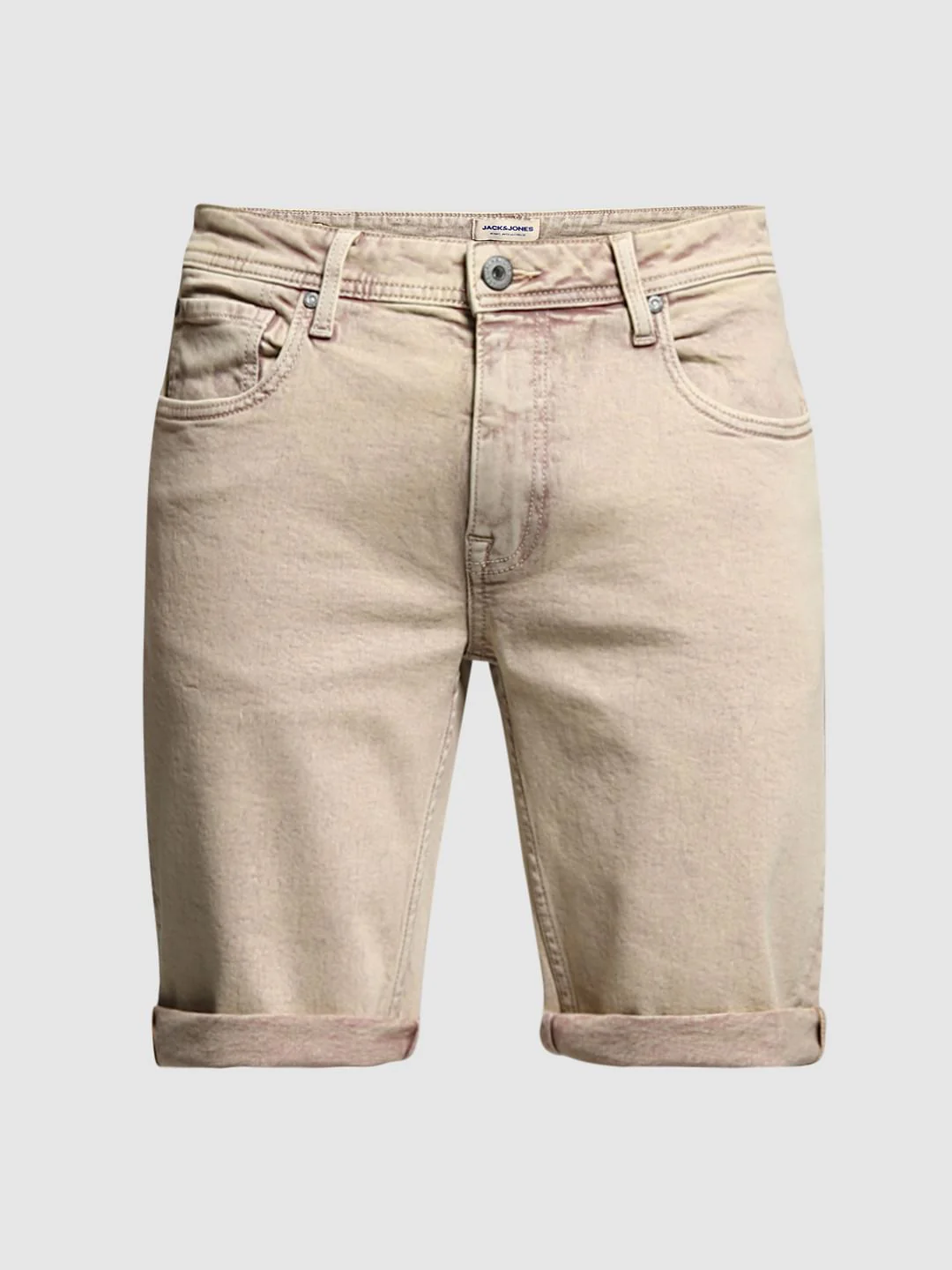 Brown Mid Rise Denim Shorts - Image 7