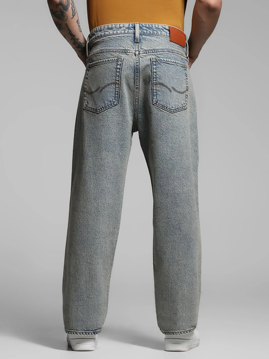 Blue High Rise Washed Dario Loose Fit Jeans - Image 3