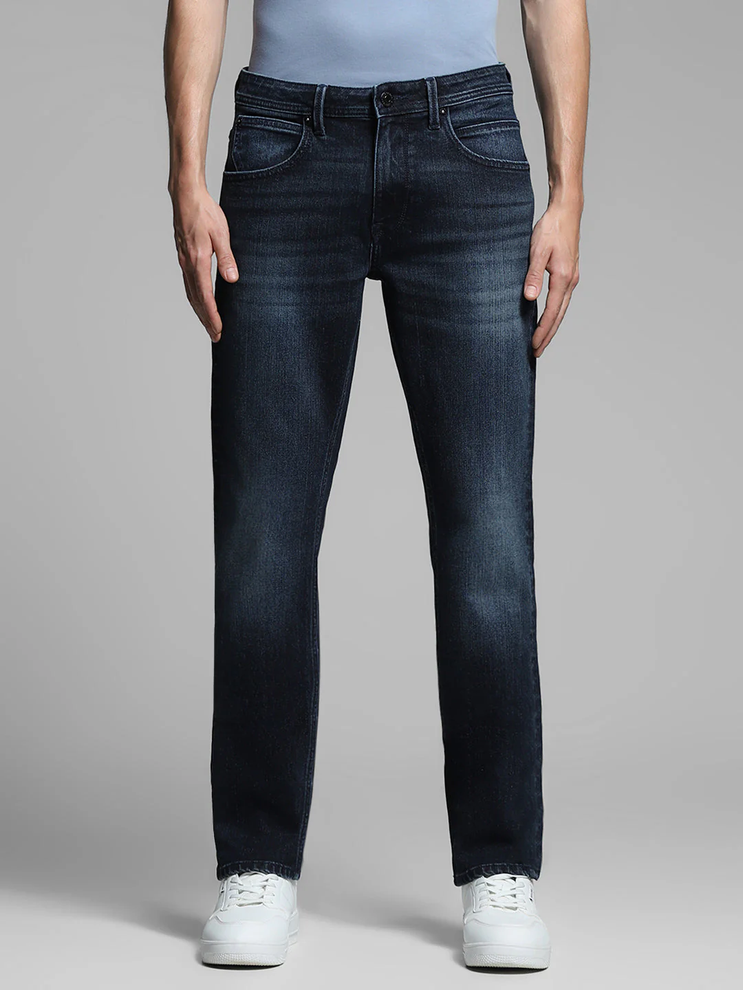 Dark Blue Clark Regular Fit Jeans - Image 8