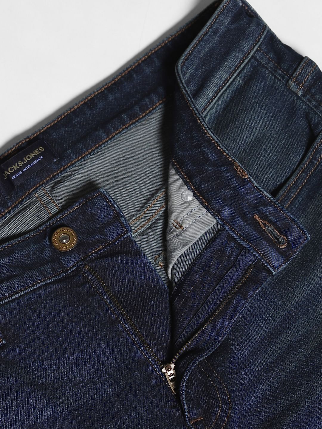Dark Blue Low Rise Ben Skinny Jeans - Image 5