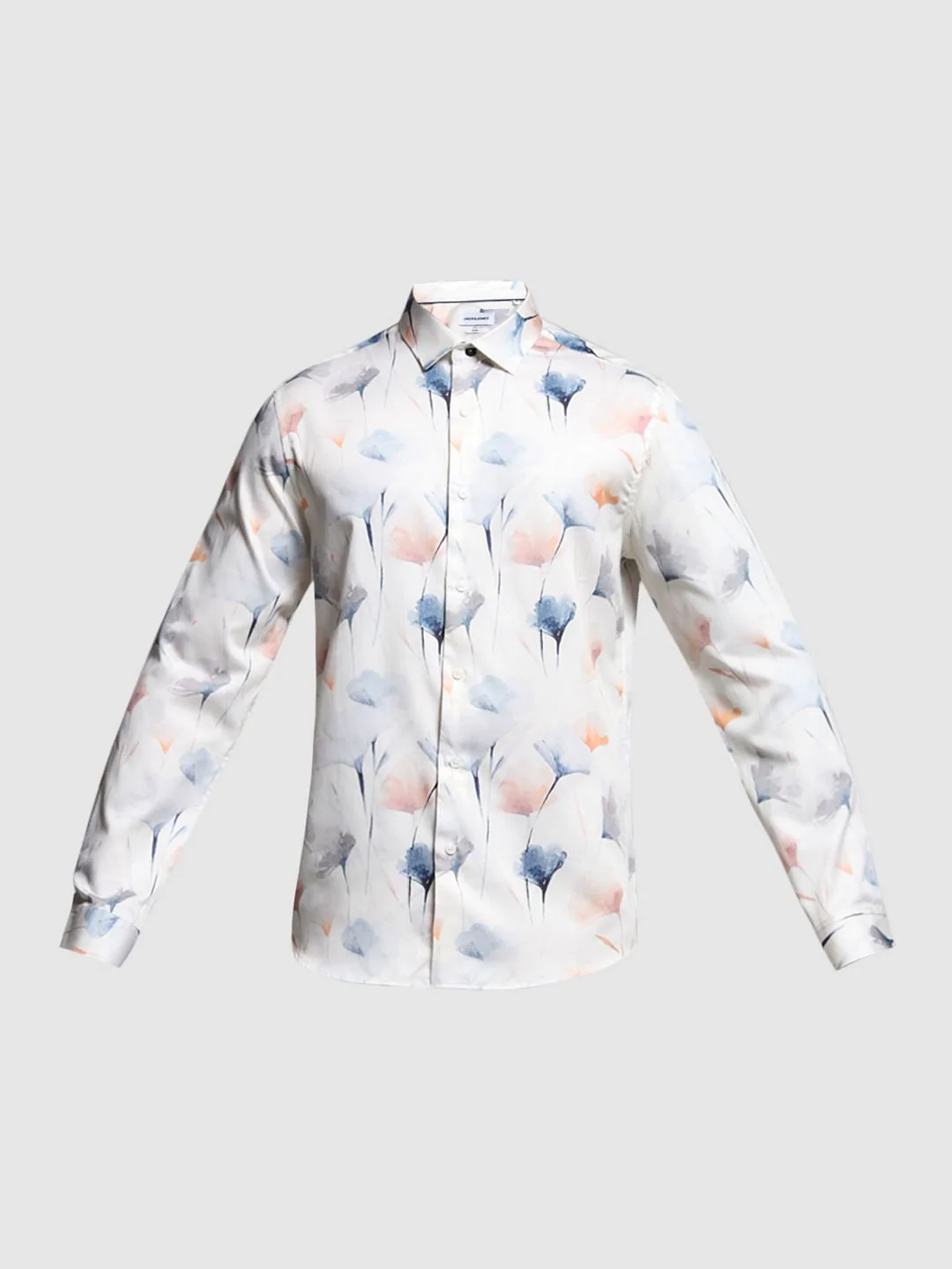 White Printed Cotton Shirt - Image 7