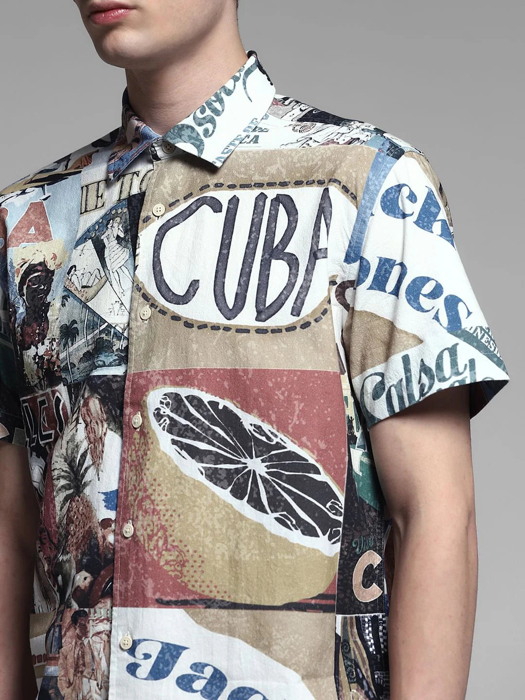 Multi-Colour Printed Cotton Shirt - Image 5