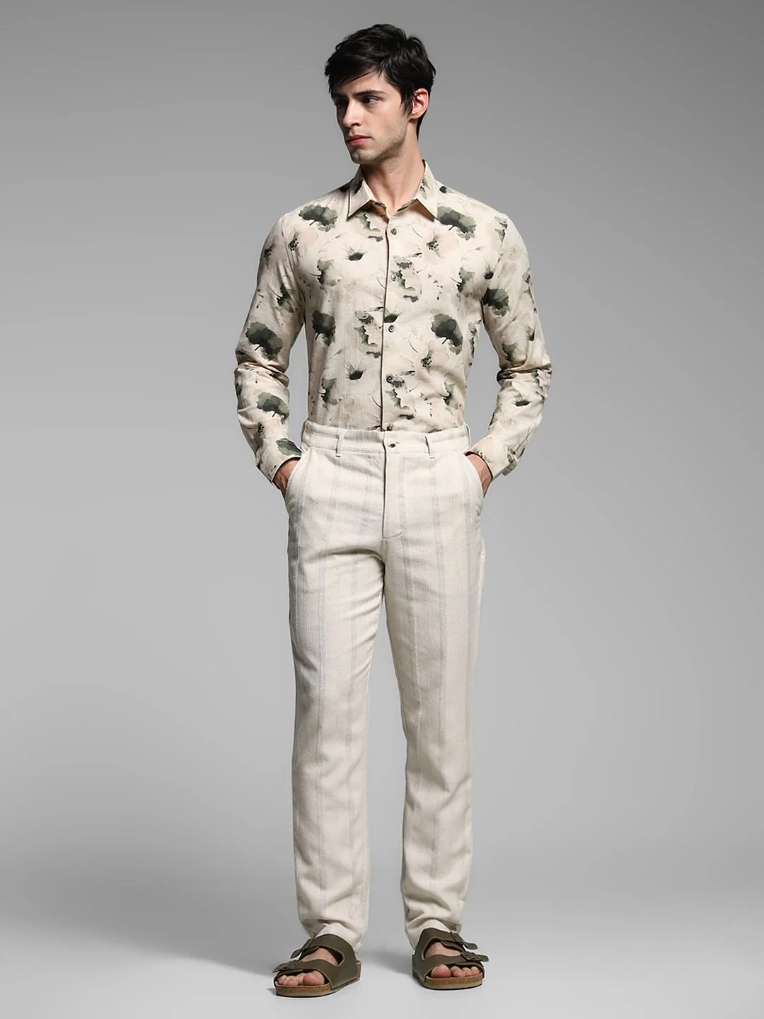 Green Floral Print Shirt - Image 6