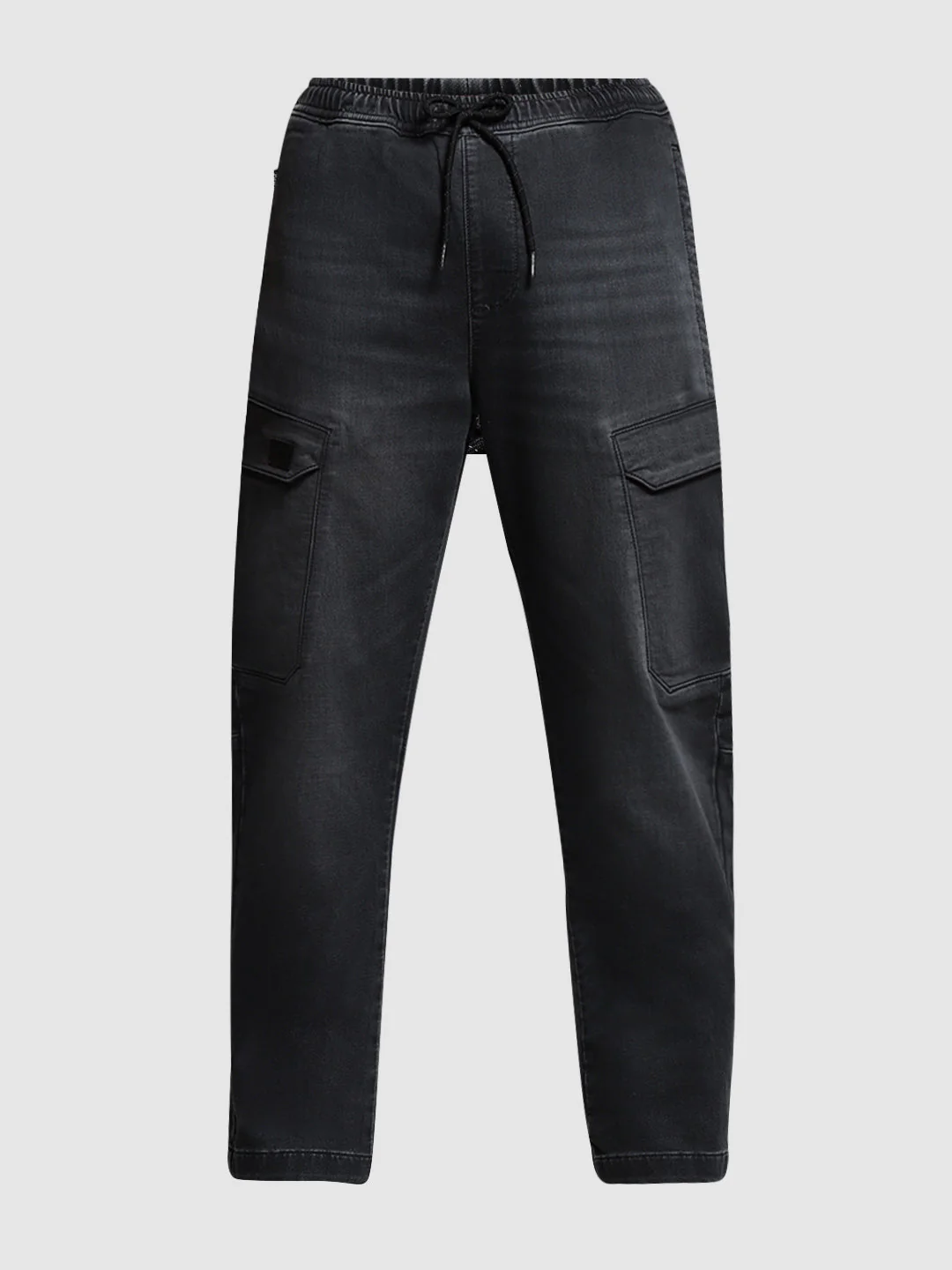 Black Anti Fit Cargo Jeans - Image 6
