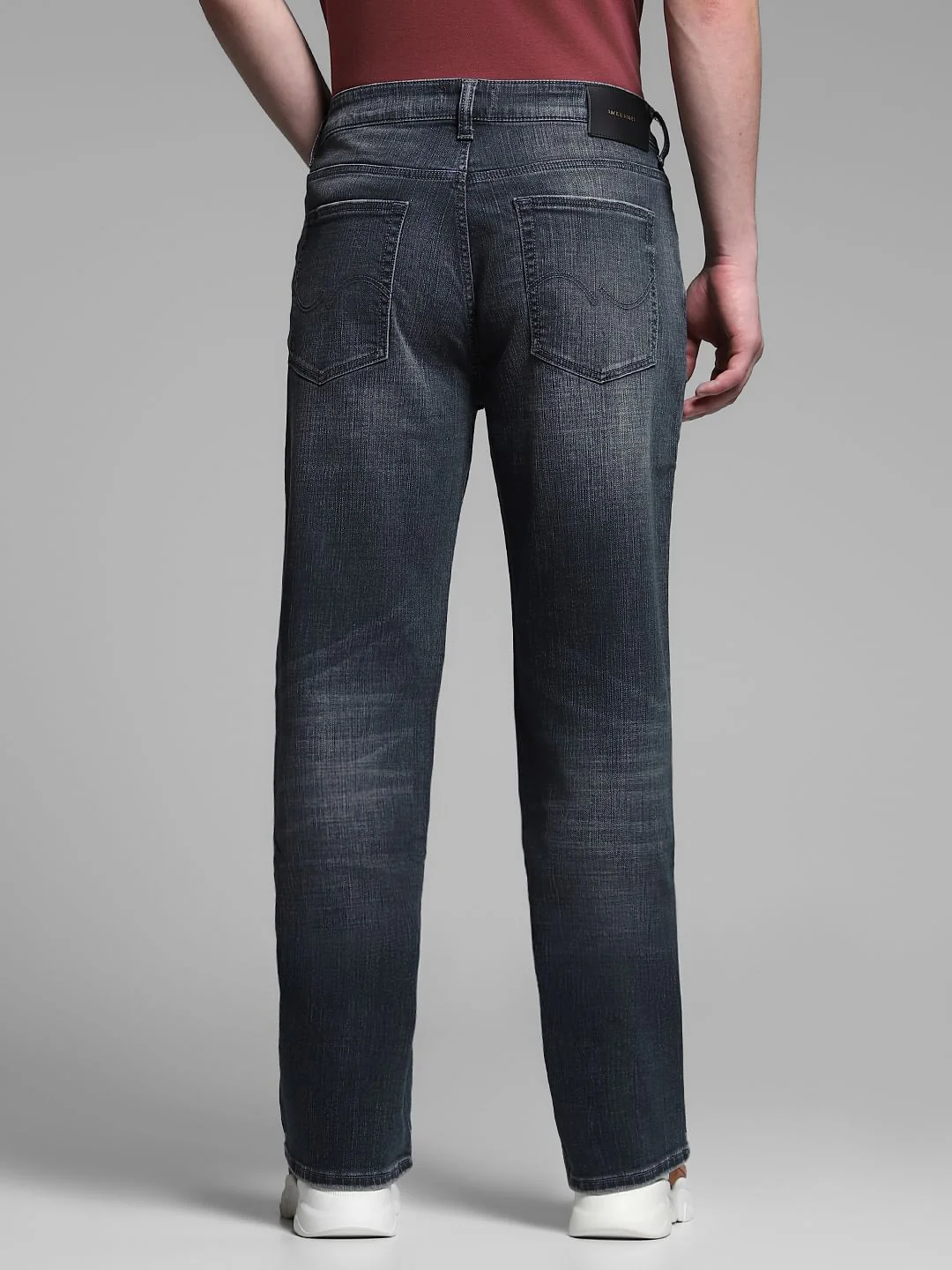 Dark Grey High Rise Cliff Bootcut Jeans - Image 3