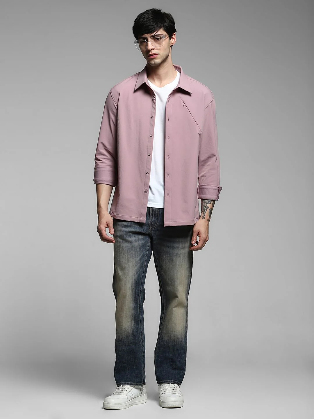 Lilac Full Sleeves Overshirt - Image 6
