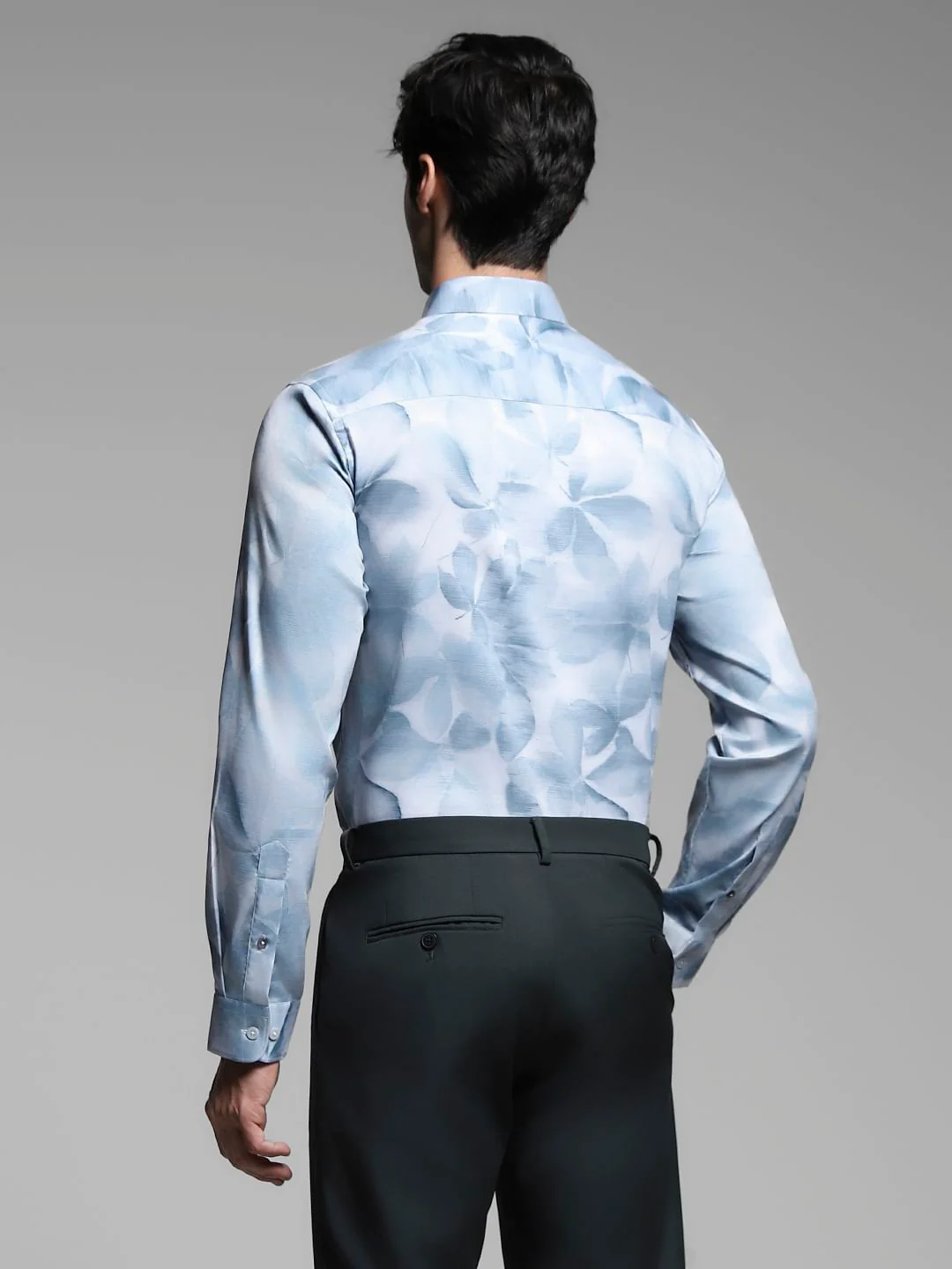 White Floral Print Cotton Shirt - Image 4