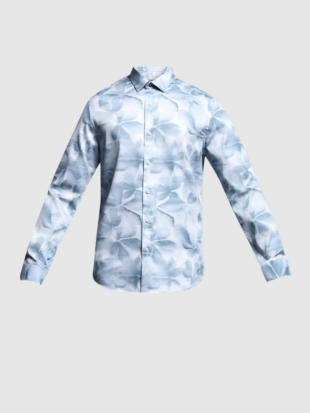 White Floral Print Cotton Shirt - Image 7