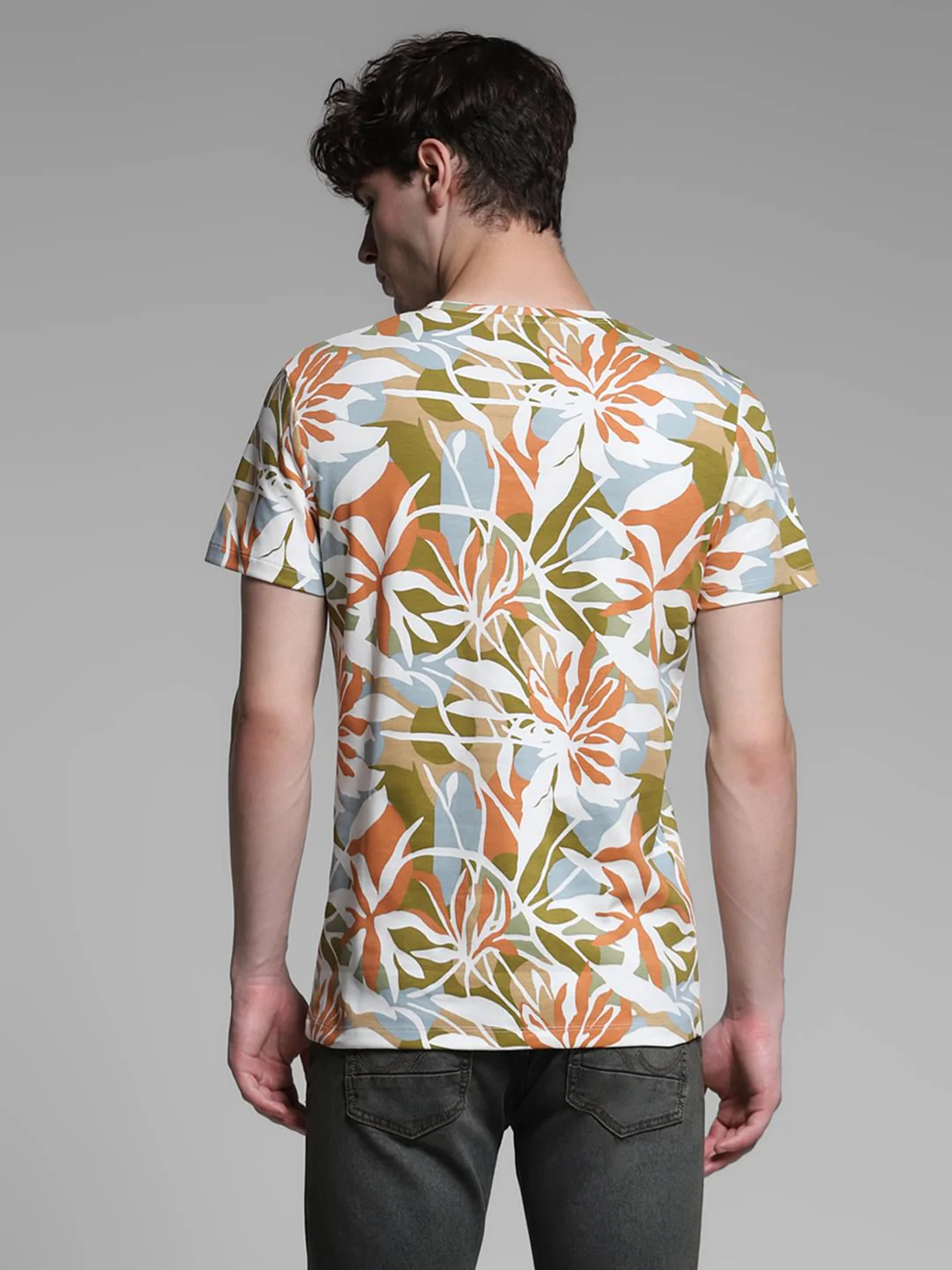 Multi-Colour Floral Print T-shirt - Image 4