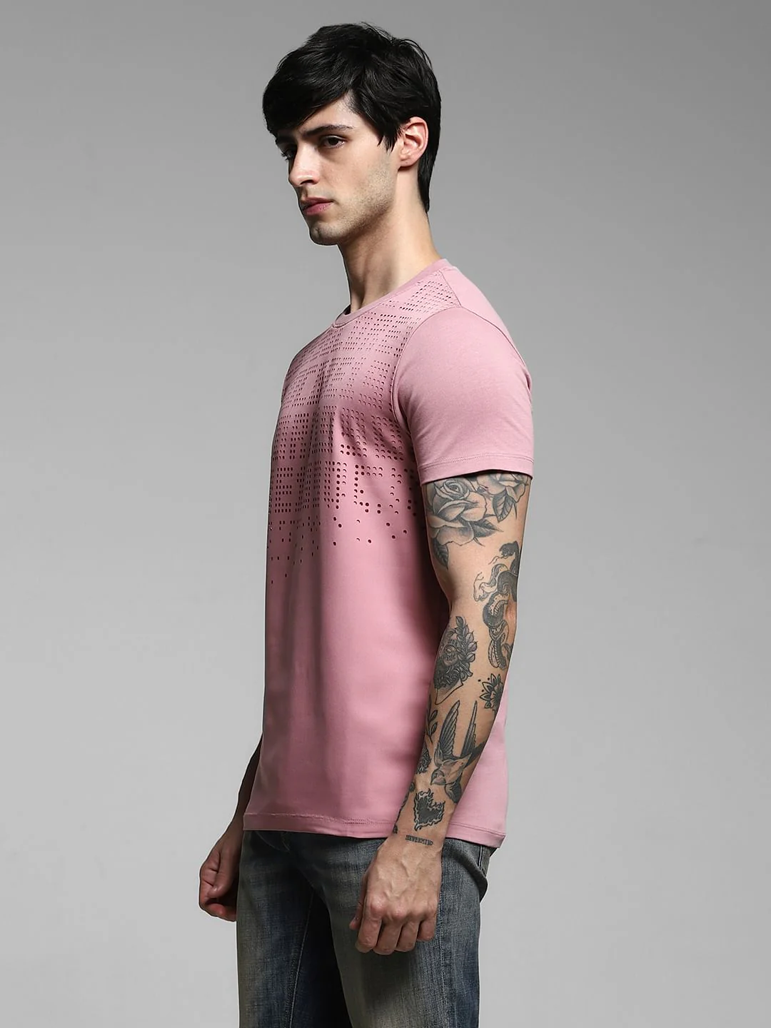 Lilac Crew Neck T-shirt - Image 3