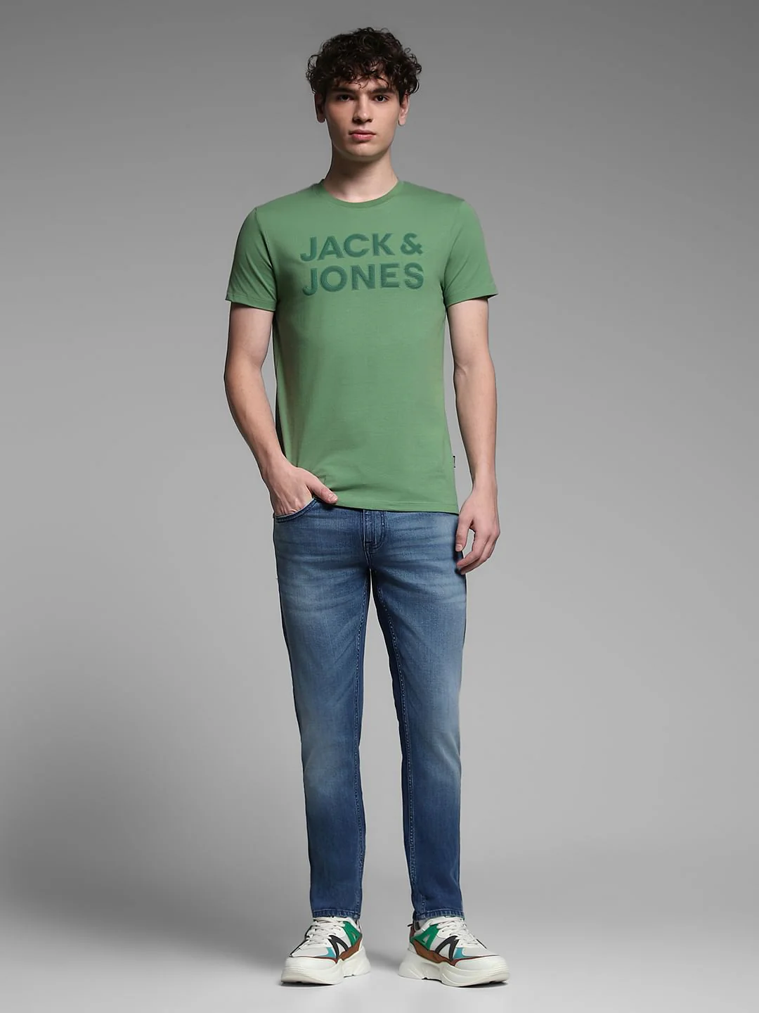 Green Logo Print T-shirt - Image 6