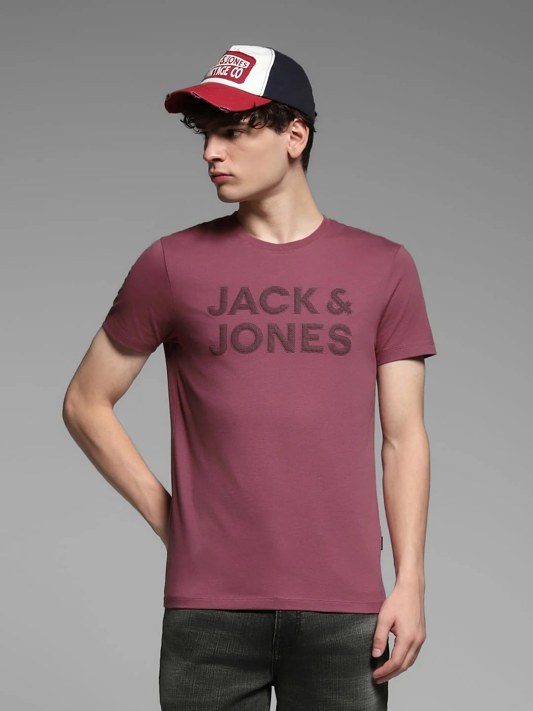 Red Logo Print T-shirt