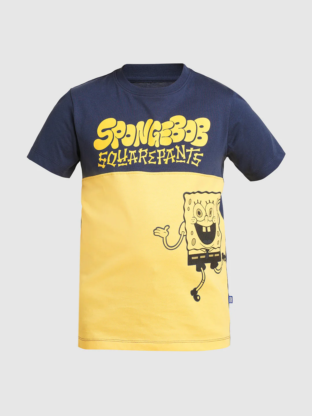 JACK&JONES JUNIOR Boys Yellow SpongeBob Print T-shirt - Image 7