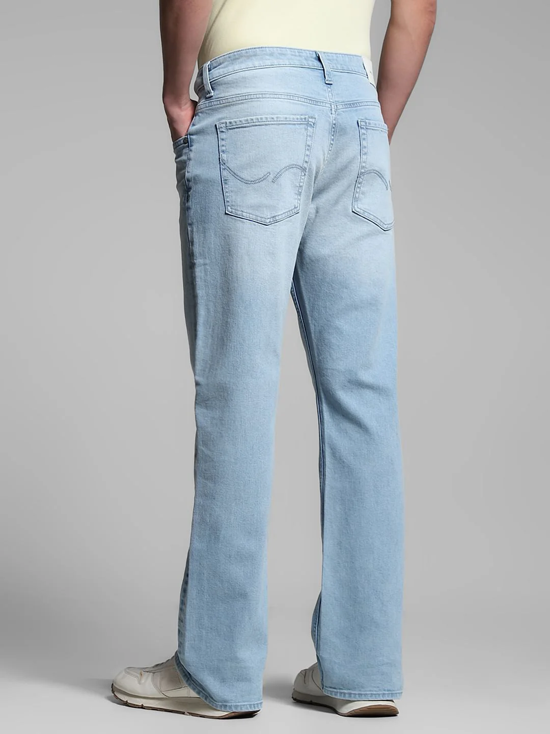Light Blue Cliff Bootcut Jeans - Image 2