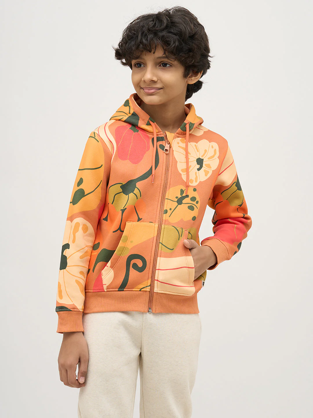 Boys Printed Hooded Sweatshirt - Image 2