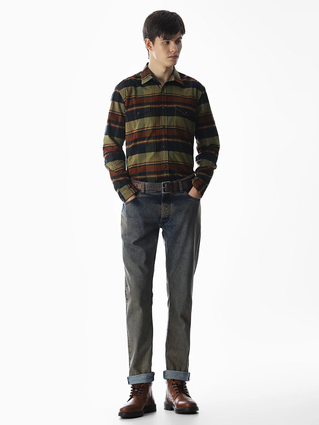 Patch Pocket Check Shirt - Image 6