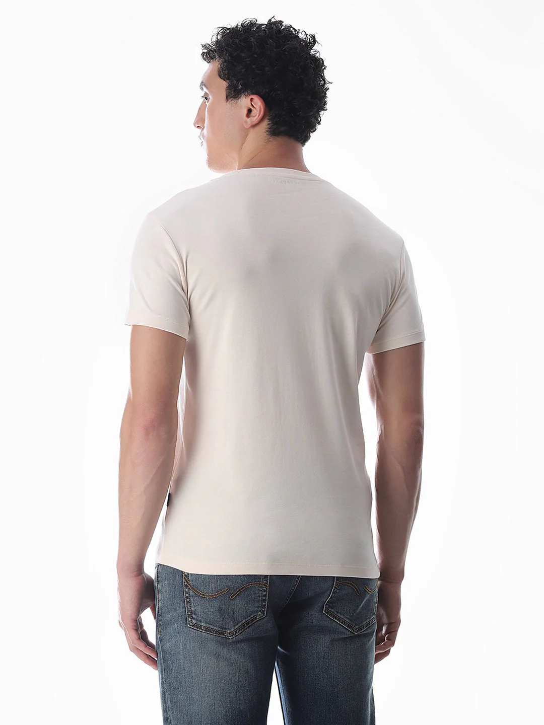 Embroidered Print Cotton T-shirt - Image 4