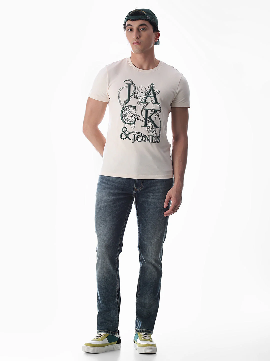 Embroidered Print Cotton T-shirt - Image 6