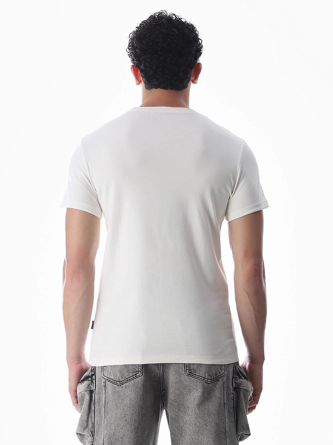 Slim Fit Printed T-shirt - White - Image 9