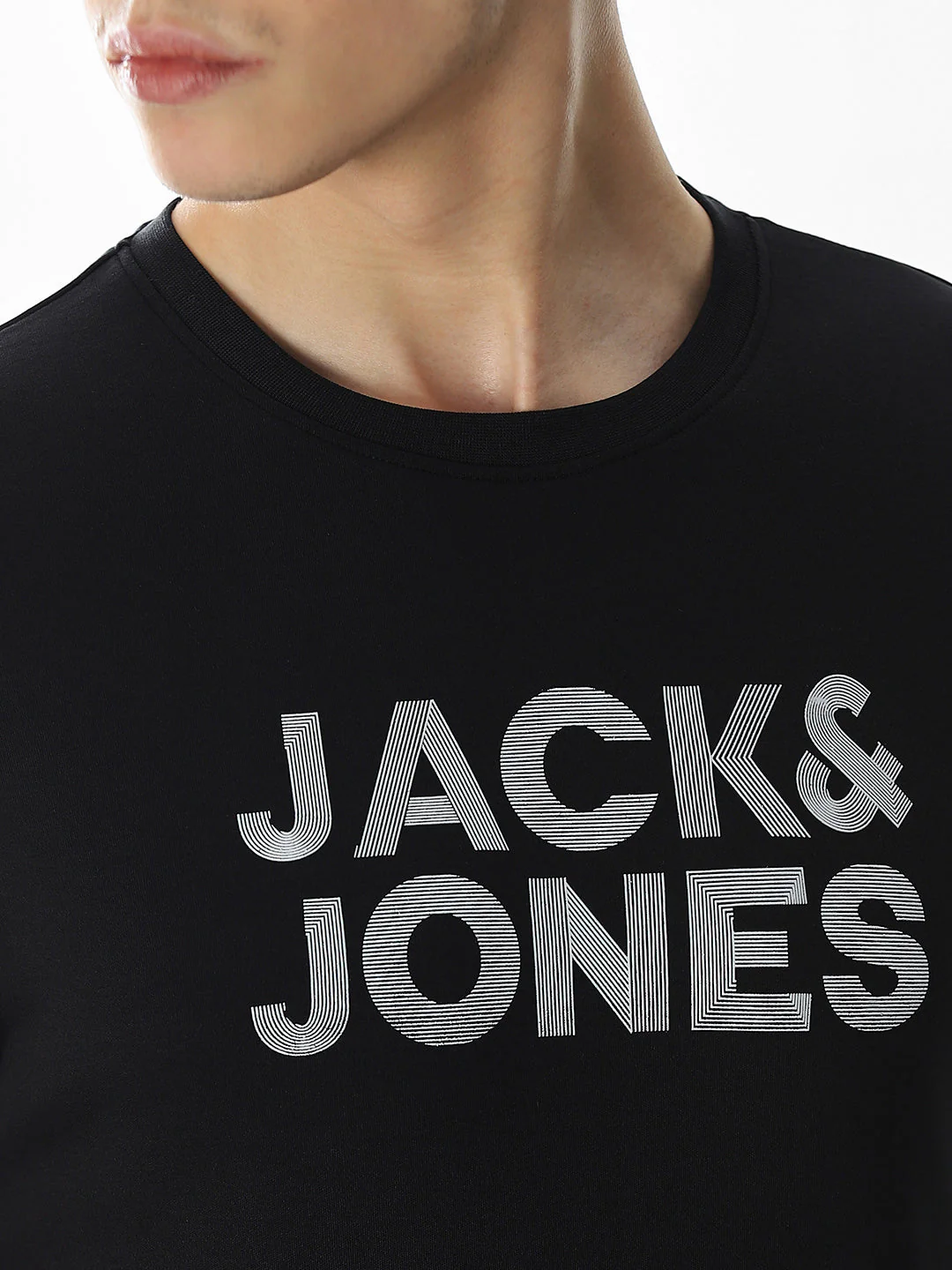 Slim Fit Printed T-shirt - Black - Image 5