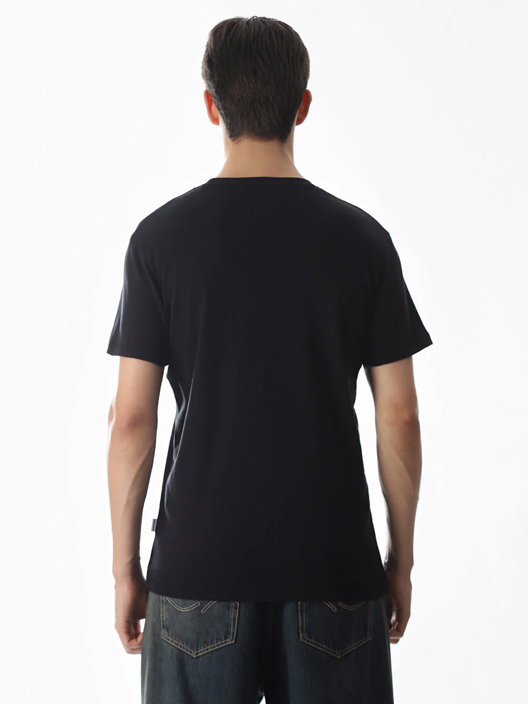 Slim Fit Printed T-shirt - Black - Image 9