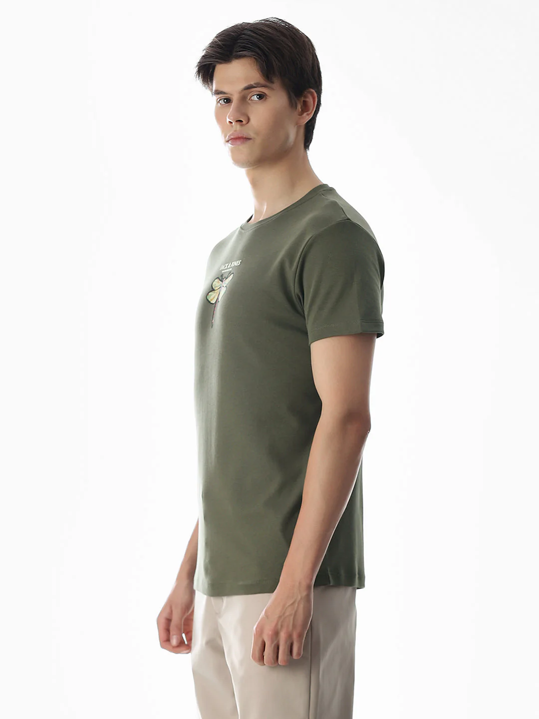 Dragonfly Print Cotton T-shirt - Image 3