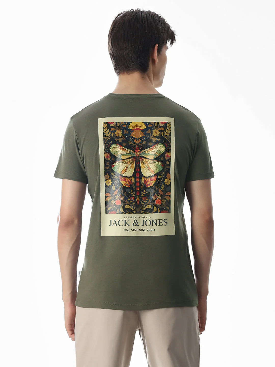 Dragonfly Print Cotton T-shirt - Image 4