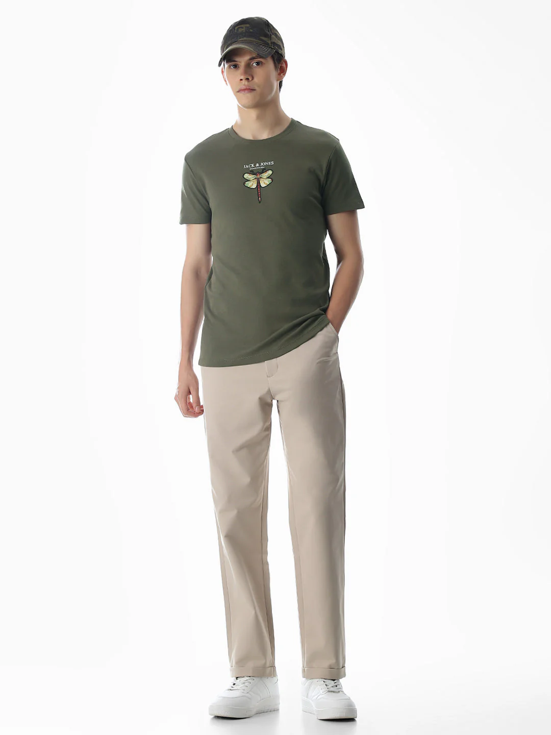Dragonfly Print Cotton T-shirt - Image 6