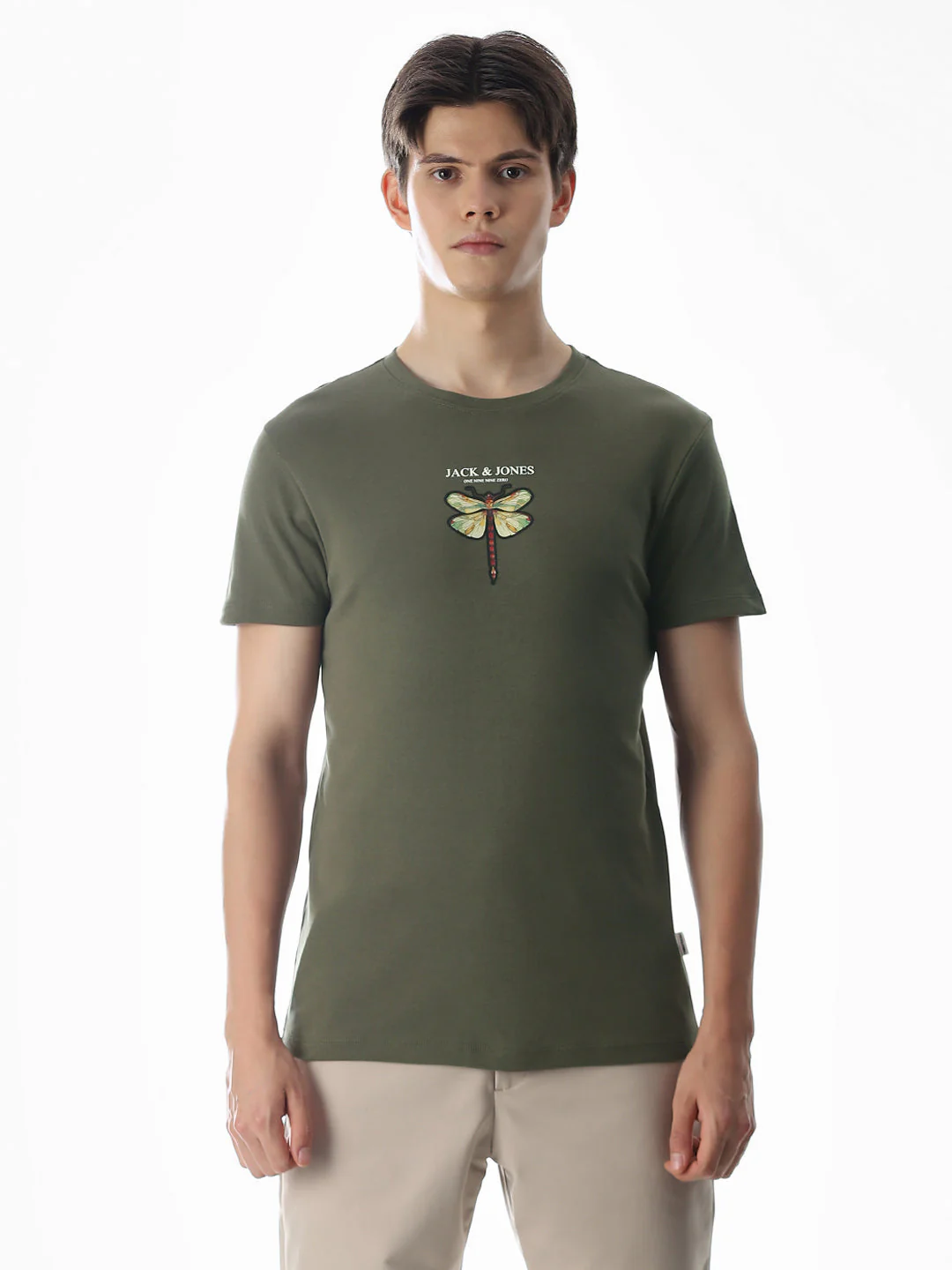 Dragonfly Print Cotton T-shirt - Image 8