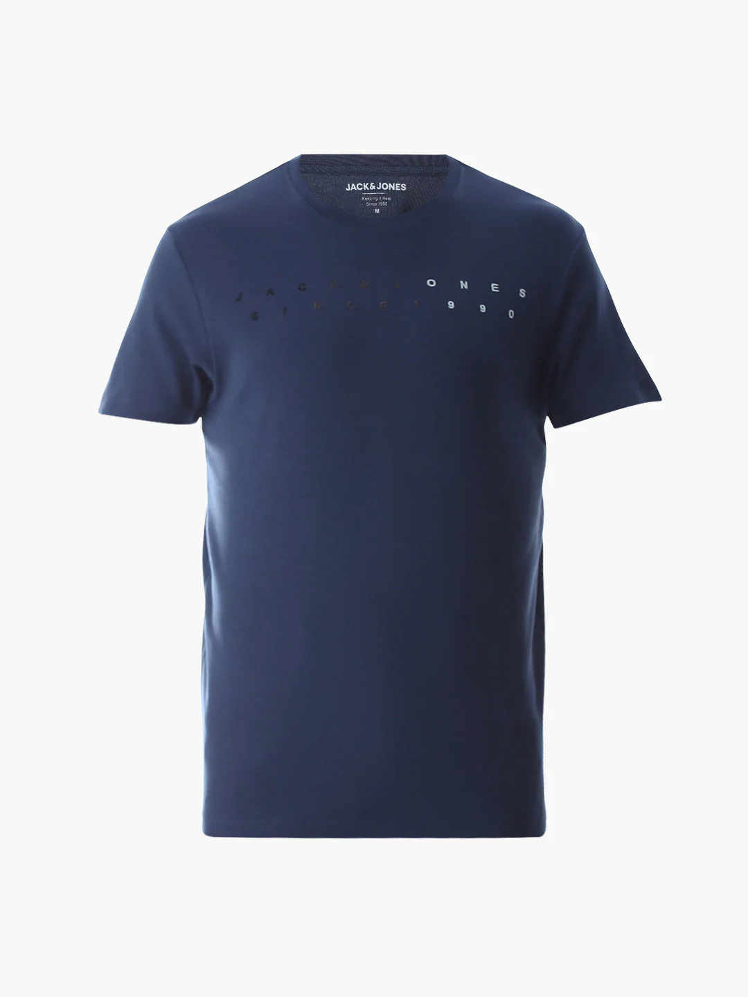 Embroidered Print T-Shirt - Blue - Image 7