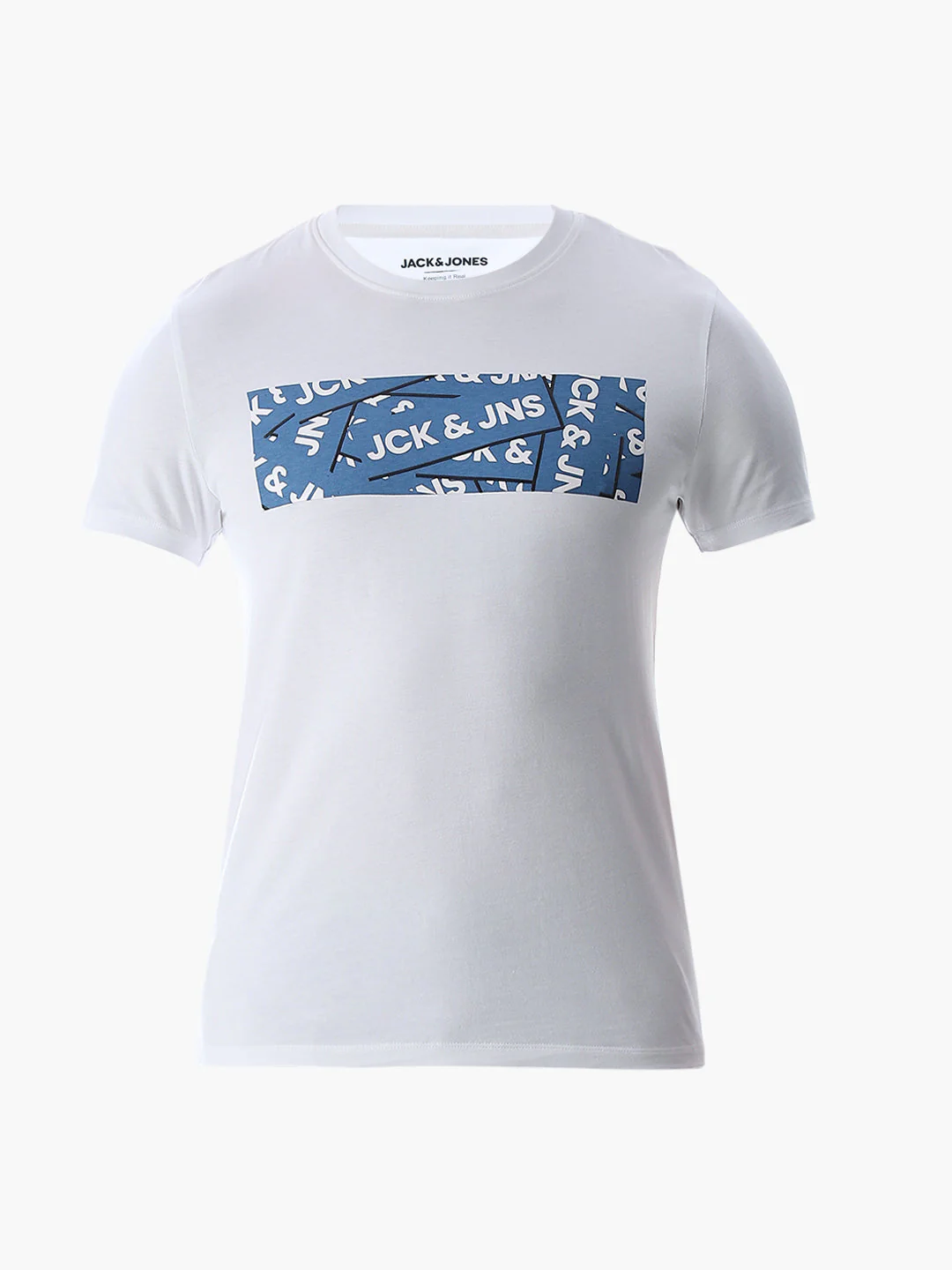 Chest Print Slim Fit T-shirt - White - Image 7