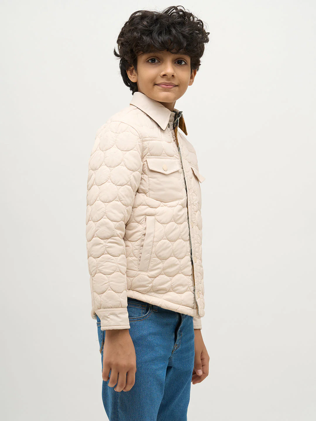 Boys Reversible Buttoned Jacket - Image 3
