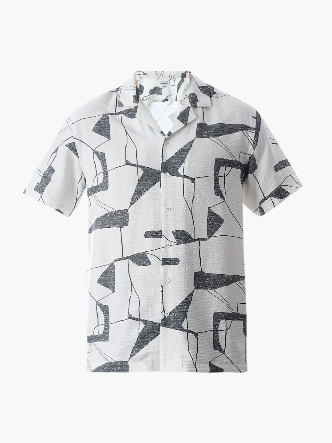 Regular Fit Printed Shirt - Grey - Image 7