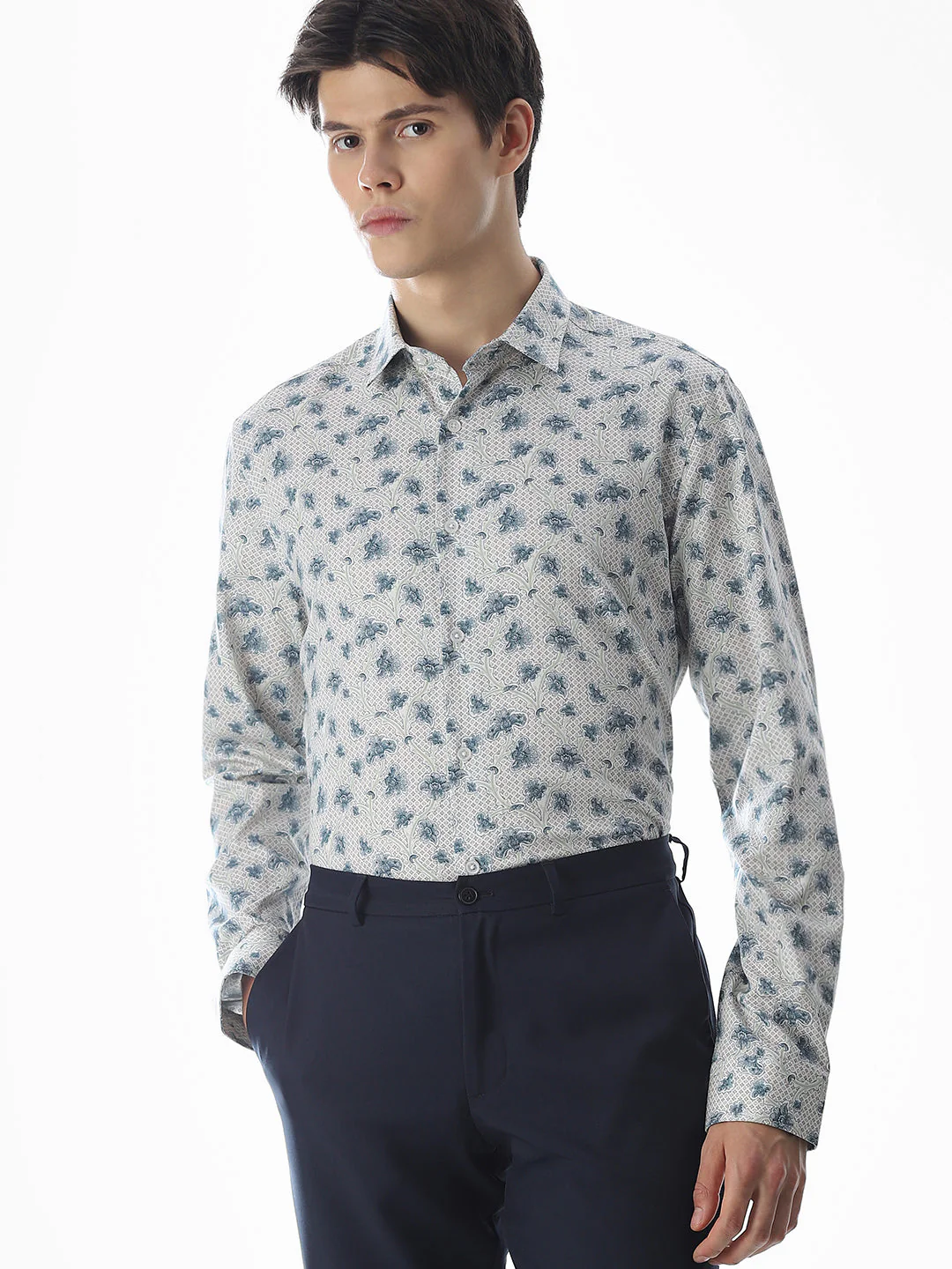 Printed Cotton Full Sleeves Shirt