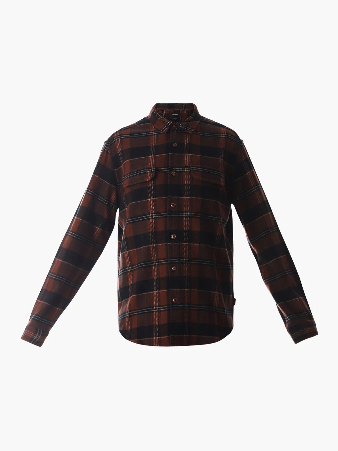 Ginger Brown Check Cotton Shirt - Image 7