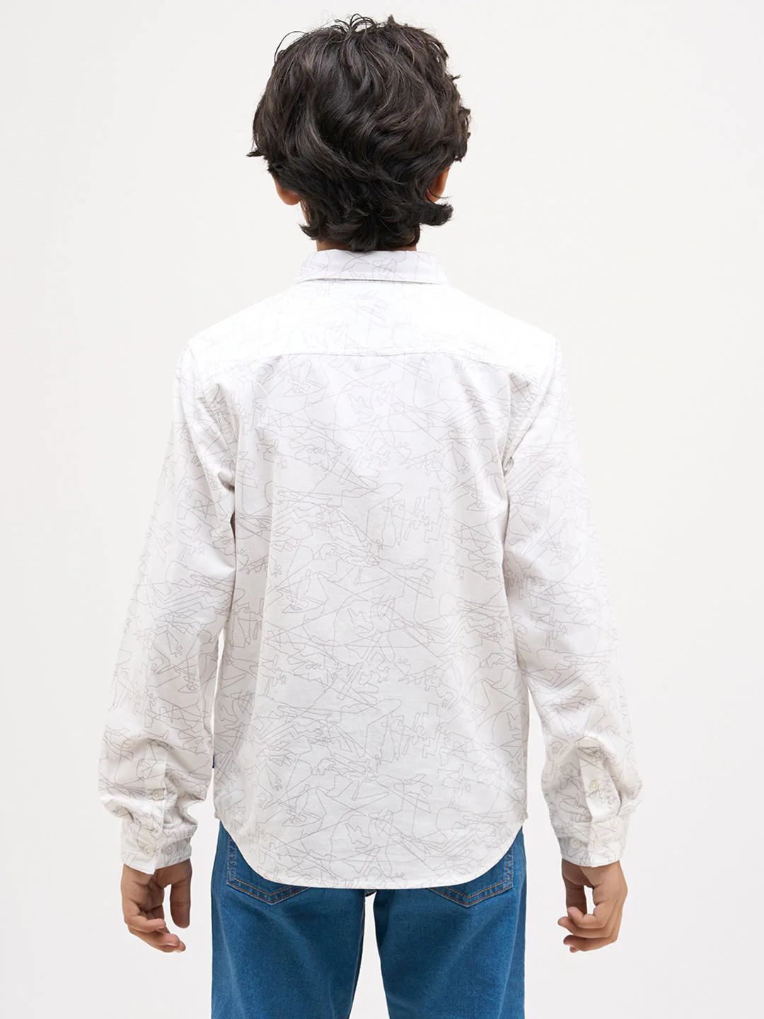 Boys Printed Cotton Shirt - Image 9