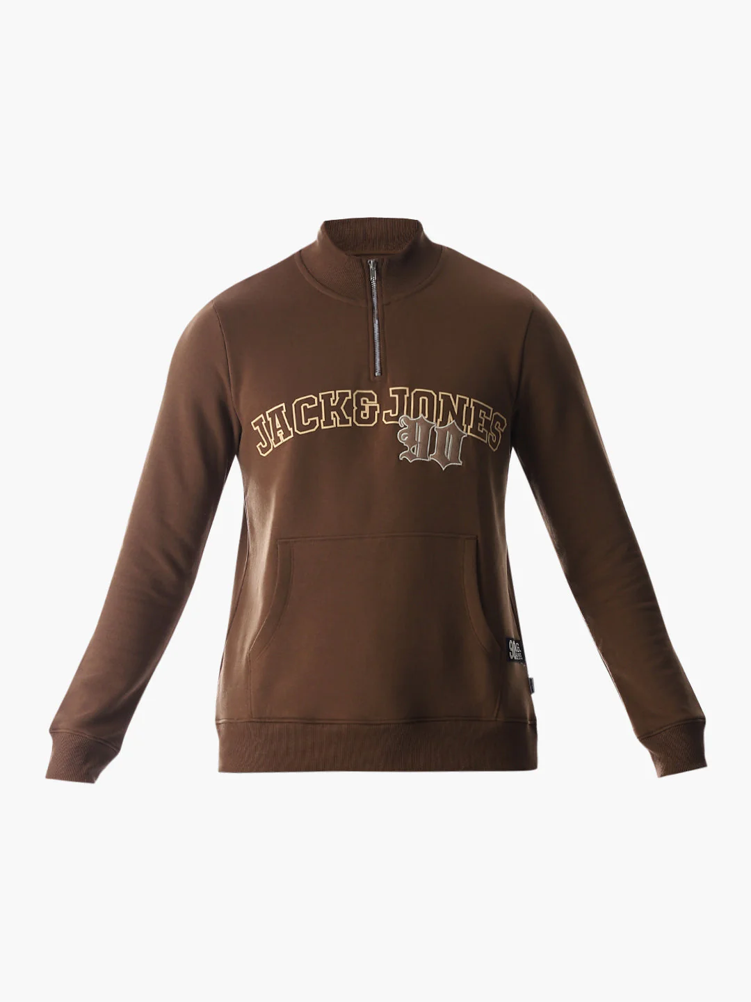 Brown Embroidered Print Sweatshirt - Image 7