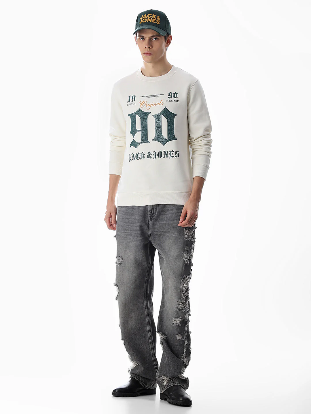 Typographic Print Sweatshirt - Image 6