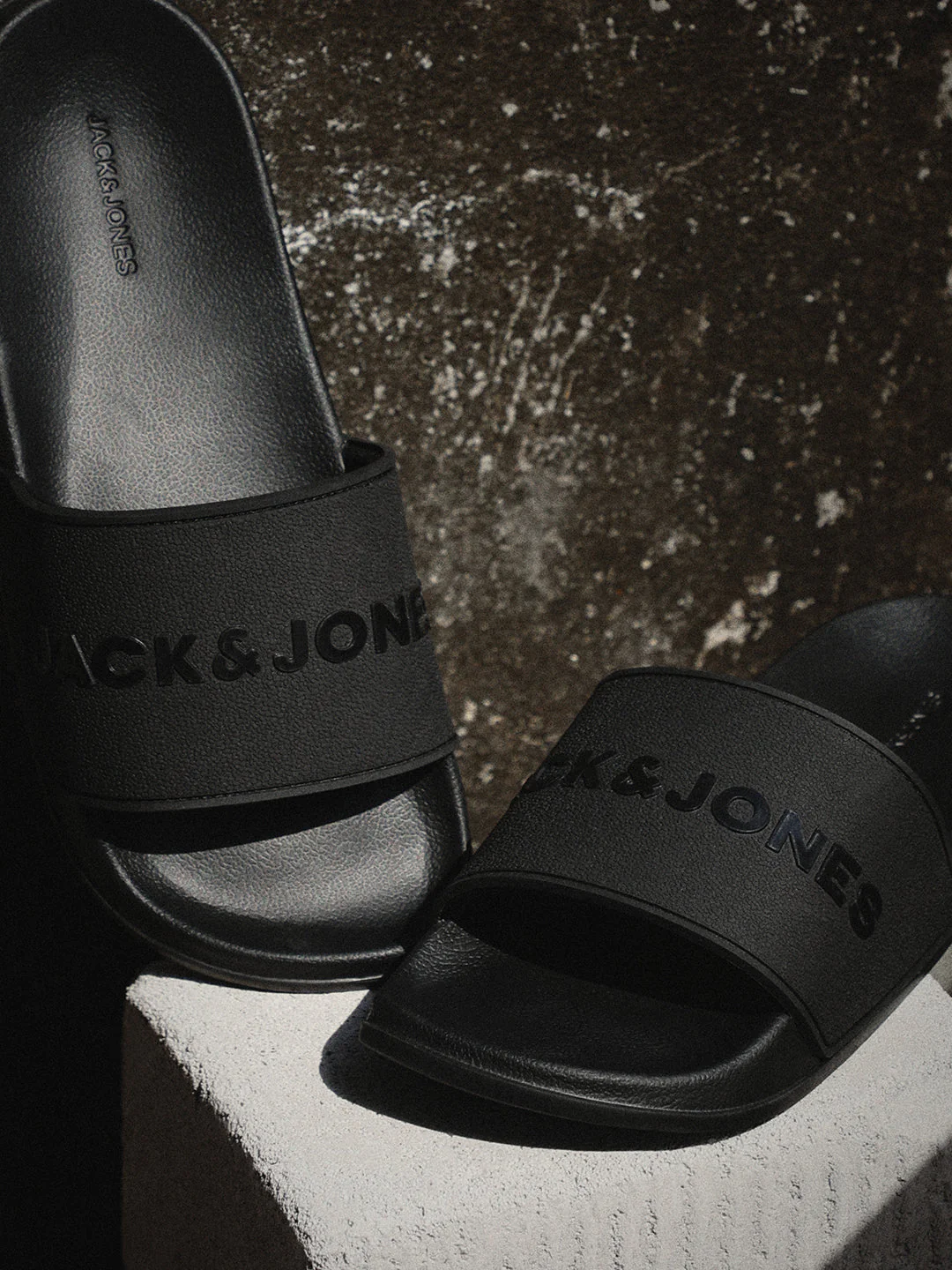 Black Glossy Logo Pool Sliders