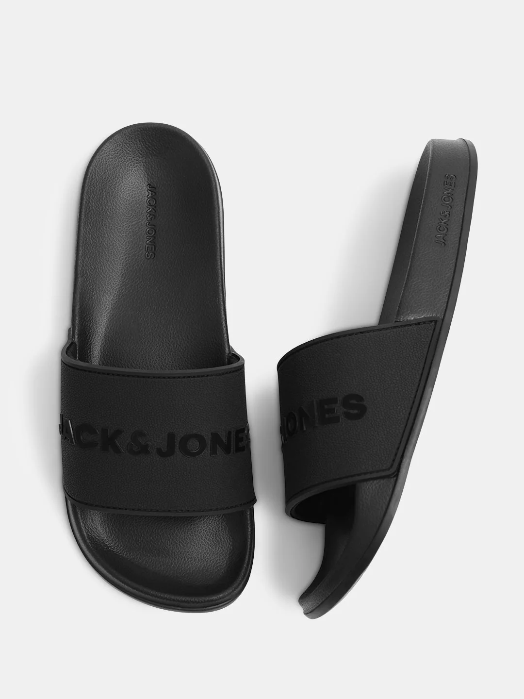Black Glossy Logo Pool Sliders - Image 3