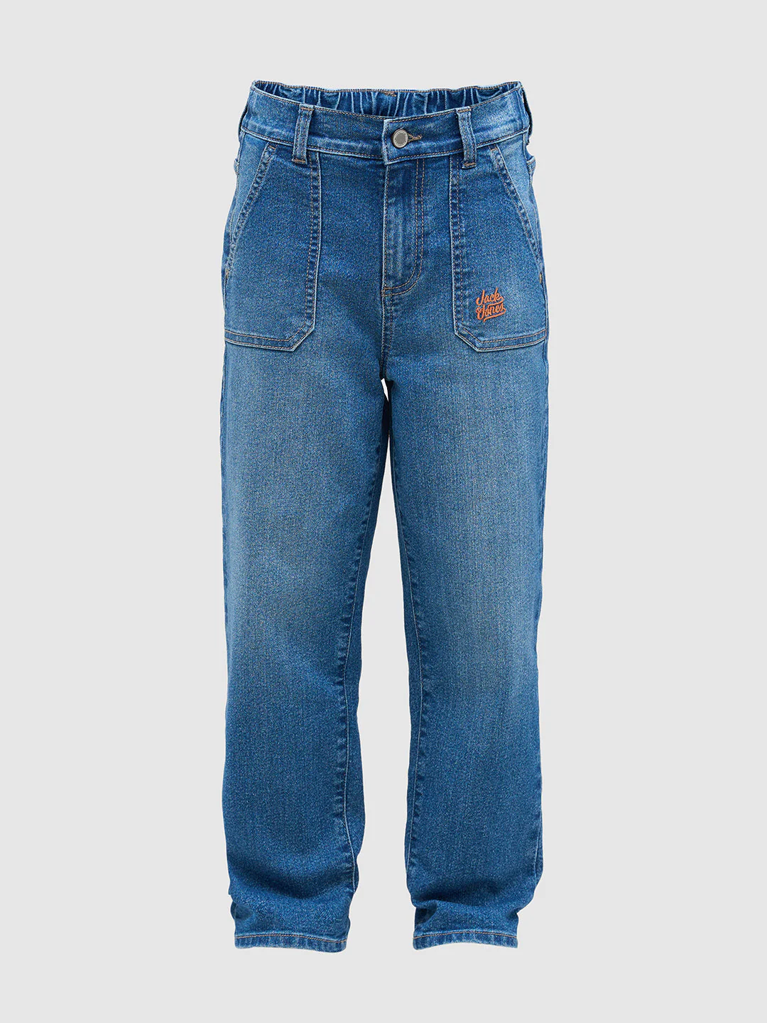 Boys Mid Rise Washed Loose Fit Jeans - Image 7