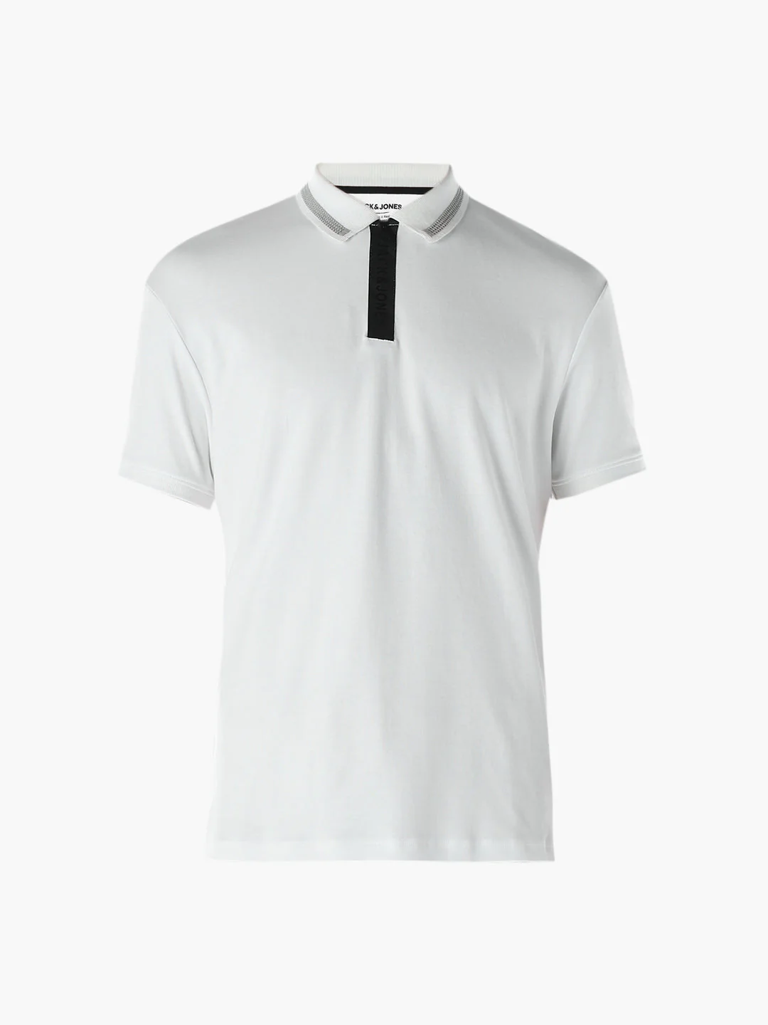 Logo Print Zipped Polo - Image 7