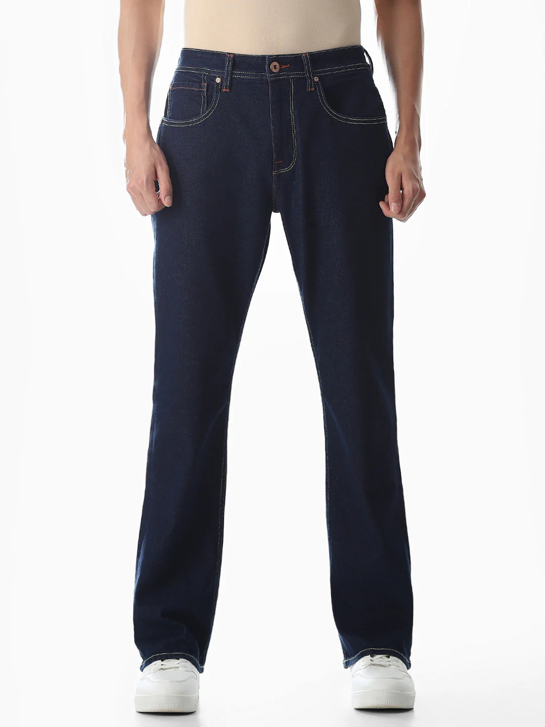 High Rise Cliff Bootcut Jeans - Dark Blue - Image 8