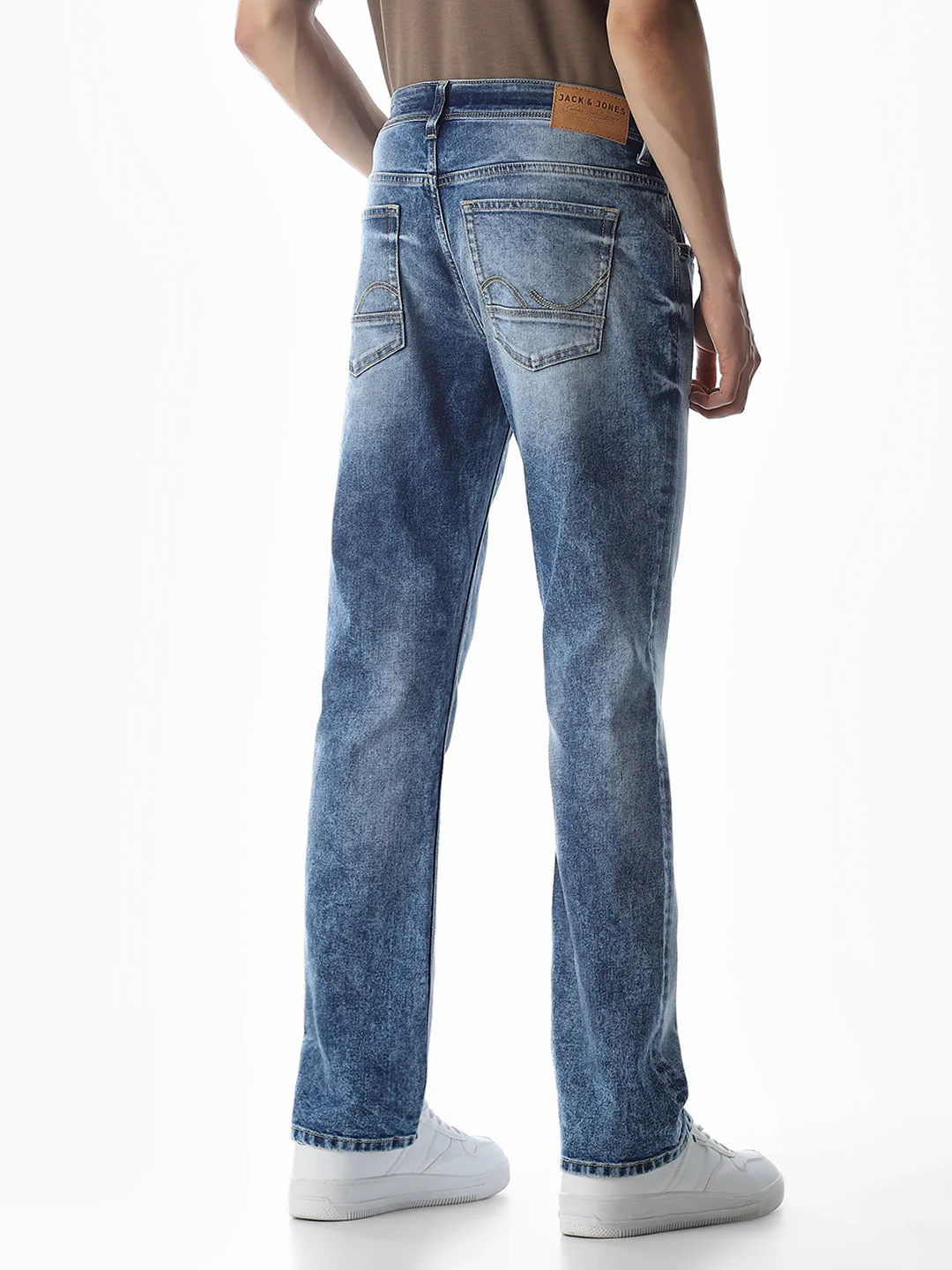 Heavily Washed Clark Regular Fit Jeans - Image 3