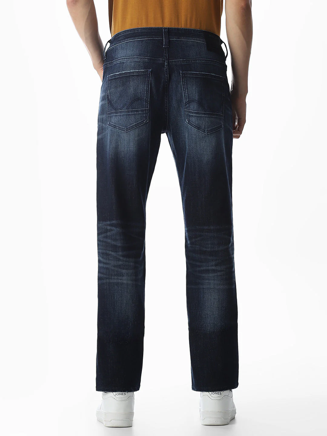 Dark Blue 5 Pocket Regular Fit Jeans - Image 3